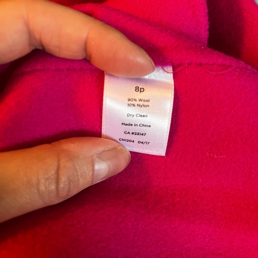 Talbots Pink Ruffle collar Blazer - Picture 8 of 8